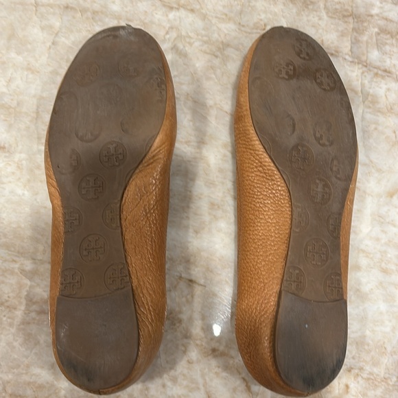 Preowned Tory Burch camel leather ballet flats - Picture 2 of 6